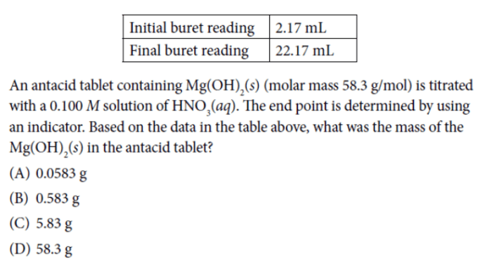 Ap chemistry unit 3 mcq