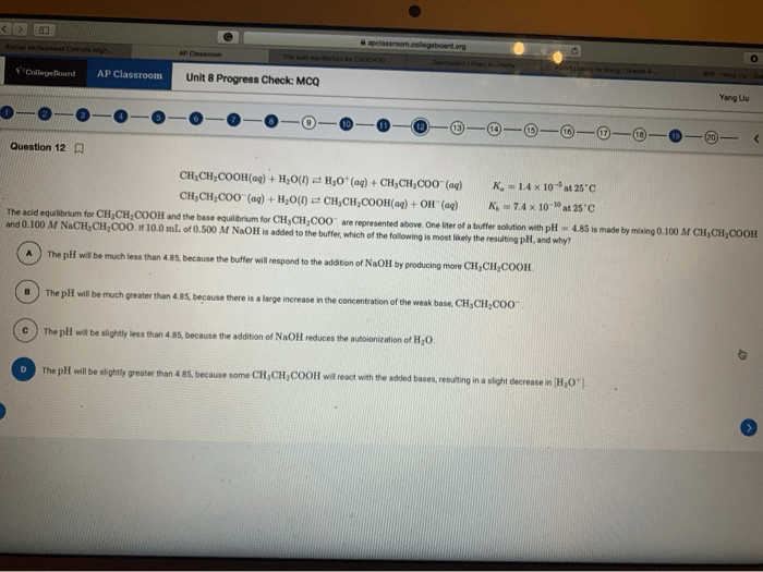 Ap chemistry unit 3 mcq