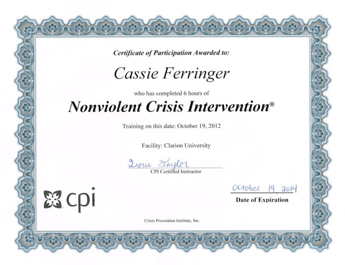 Free cpi nonviolent crisis intervention training