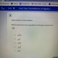 Equivalent expressions expression correct