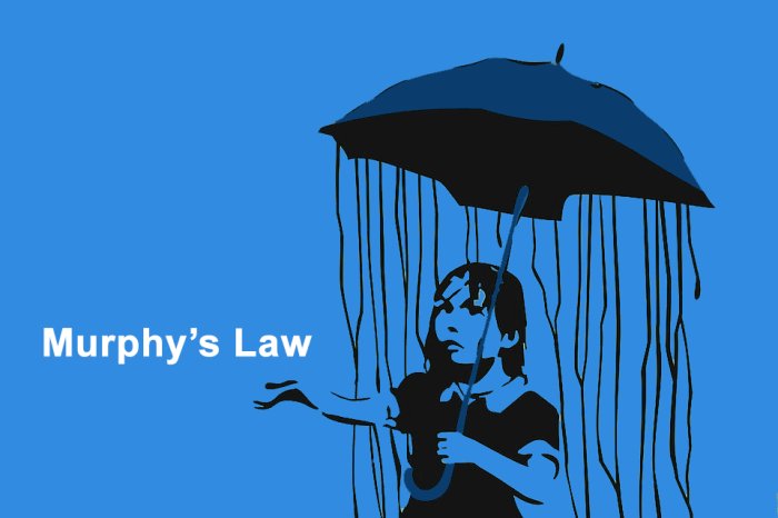 How does murphy's law apply to saving money